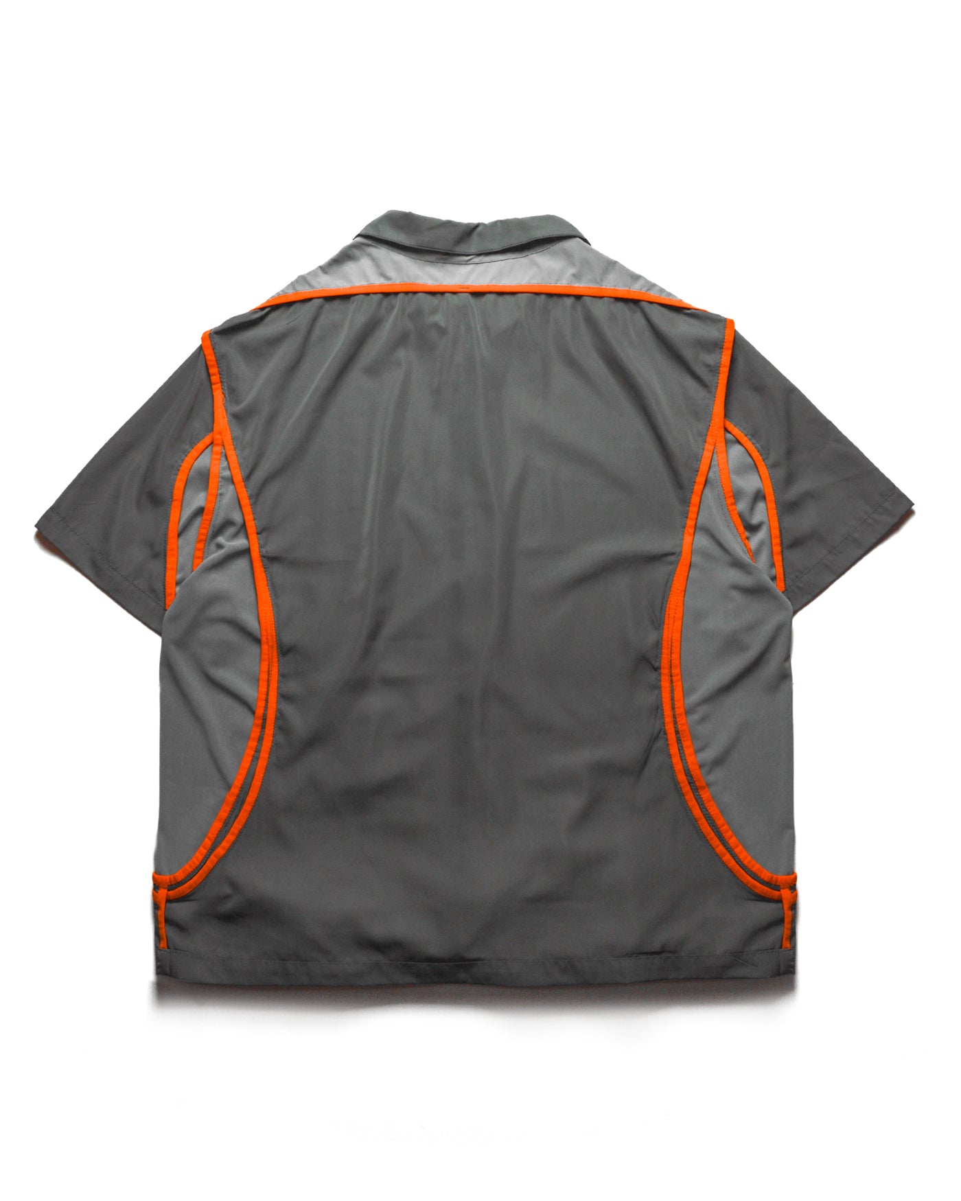 Safety Orange/Asphalt Grey Cropped Reversible Shirt