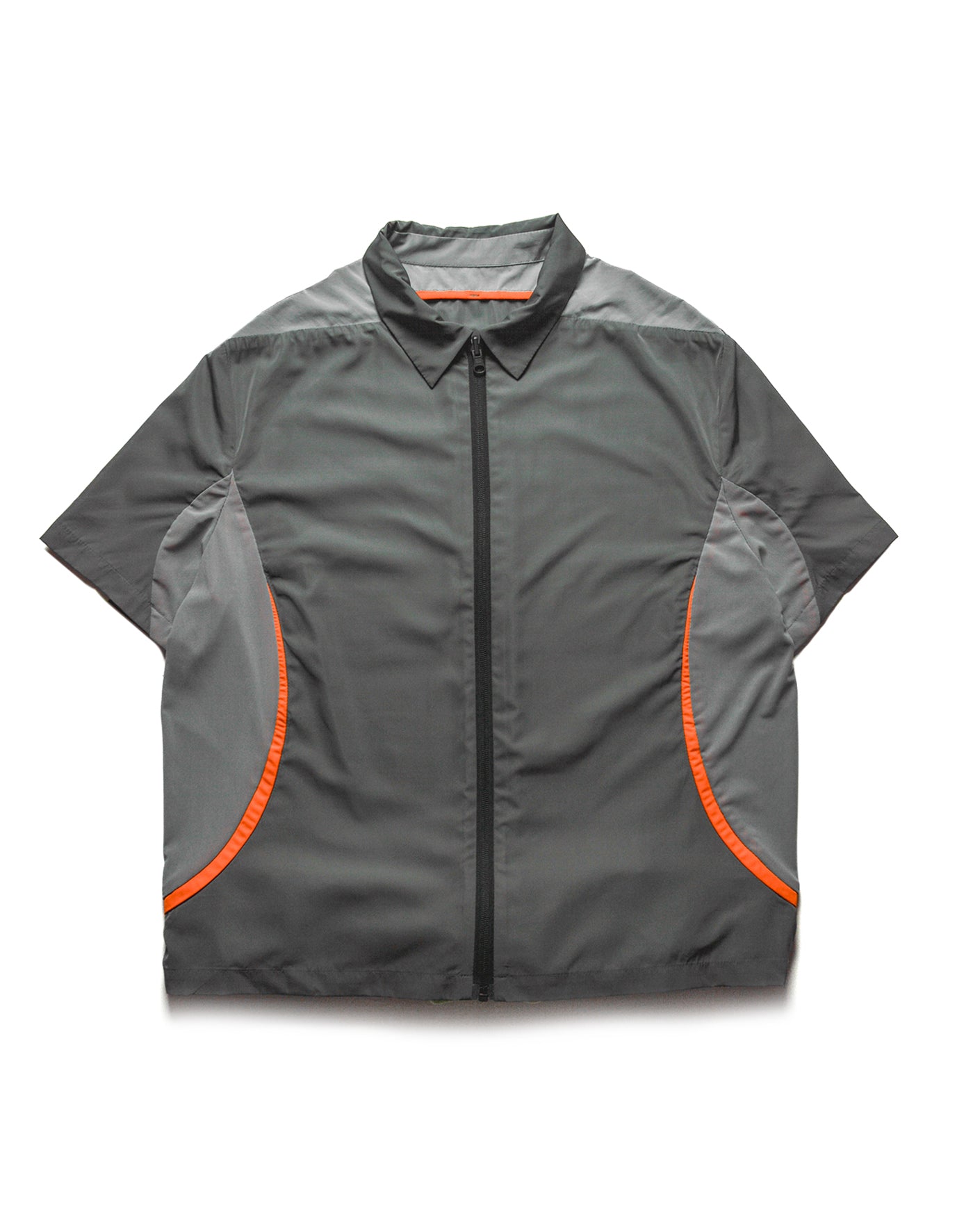 Safety Orange/Asphalt Grey Cropped Reversible Shirt