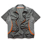 Safety Orange/Asphalt Grey Cropped Reversible Shirt