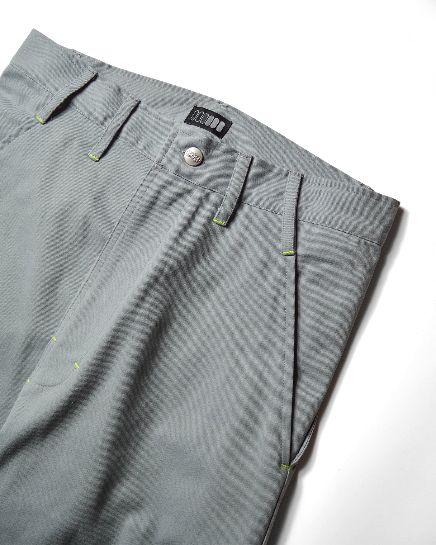 Fog Grey/Volt Green 290GSM HVY Cotton Twill Tack Pant