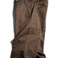 Chocolate Brown/Safety Orange 290GSM HVY Cotton Twill Tack Pant