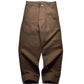 Chocolate Brown/Safety Orange 290GSM HVY Cotton Twill Tack Pant