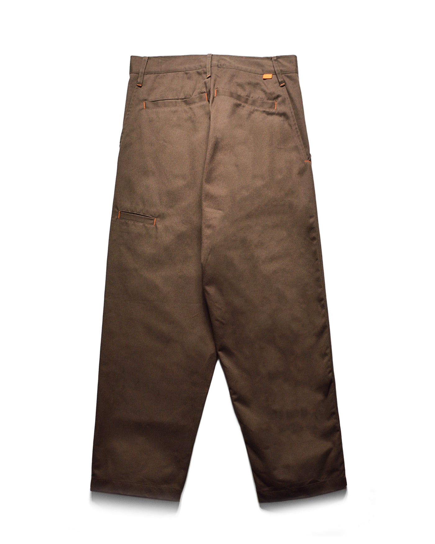 Chocolate Brown/Safety Orange 290GSM HVY Cotton Twill Tack Pant