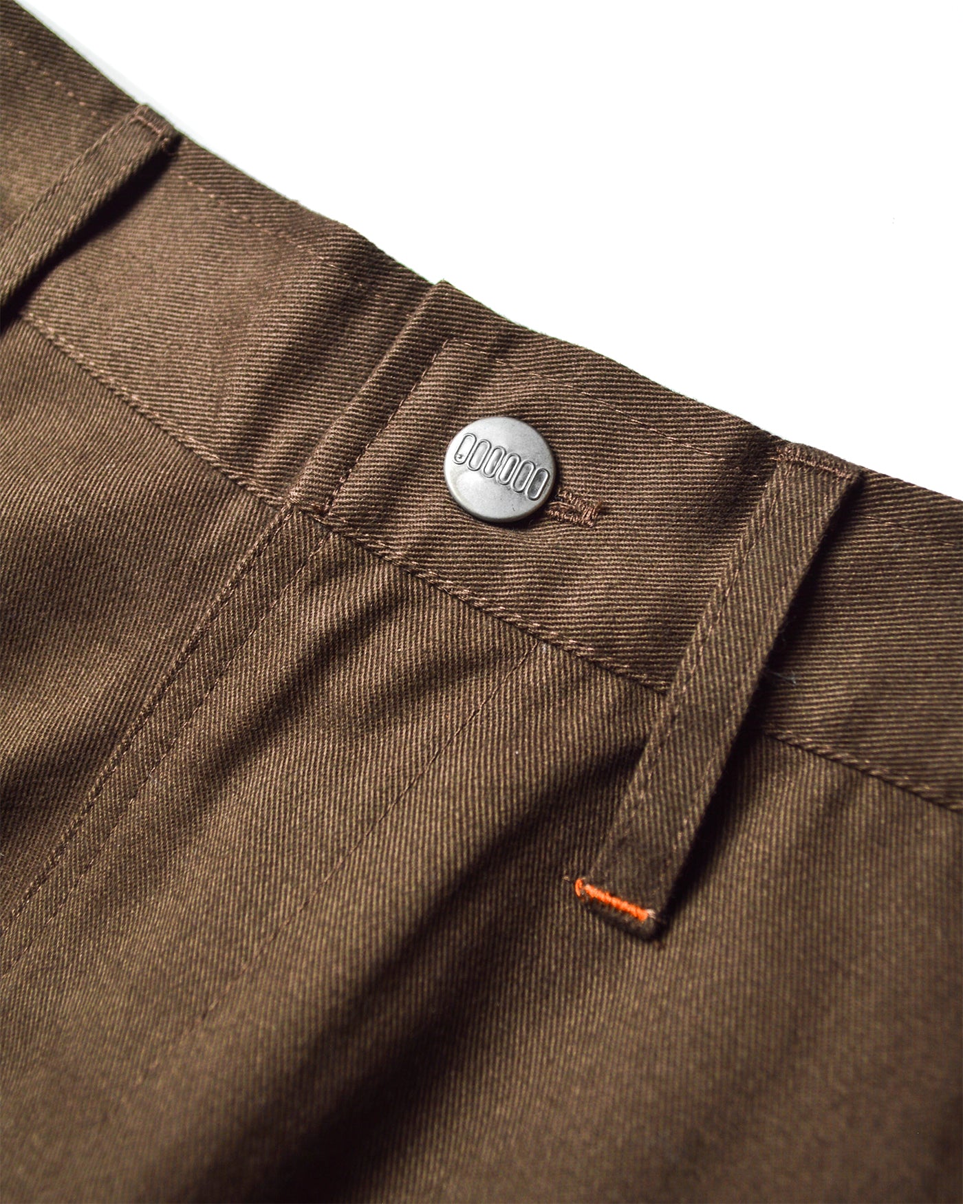 Chocolate Brown/Safety Orange 290GSM HVY Cotton Twill Tack Pant